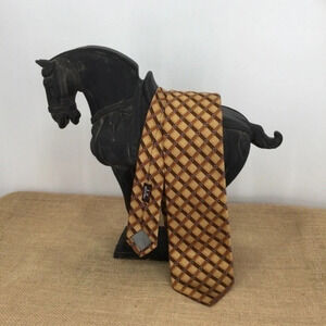 J Z Richards Men’s Gold Handmade Silk Tie